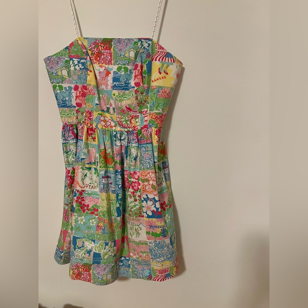 Lilly State of Mind Lottie strapless dress size 10 EUC